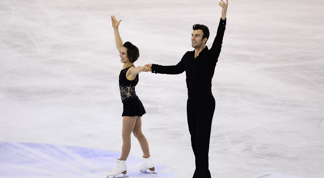 Canadian pair win figure skating gold in Barcelona