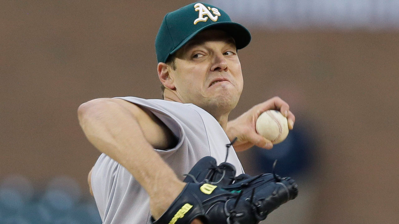 Rich Hill's trade value may never be higher than it is now. (Carlos Osorio/AP)