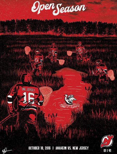 new jersey devils game day posters