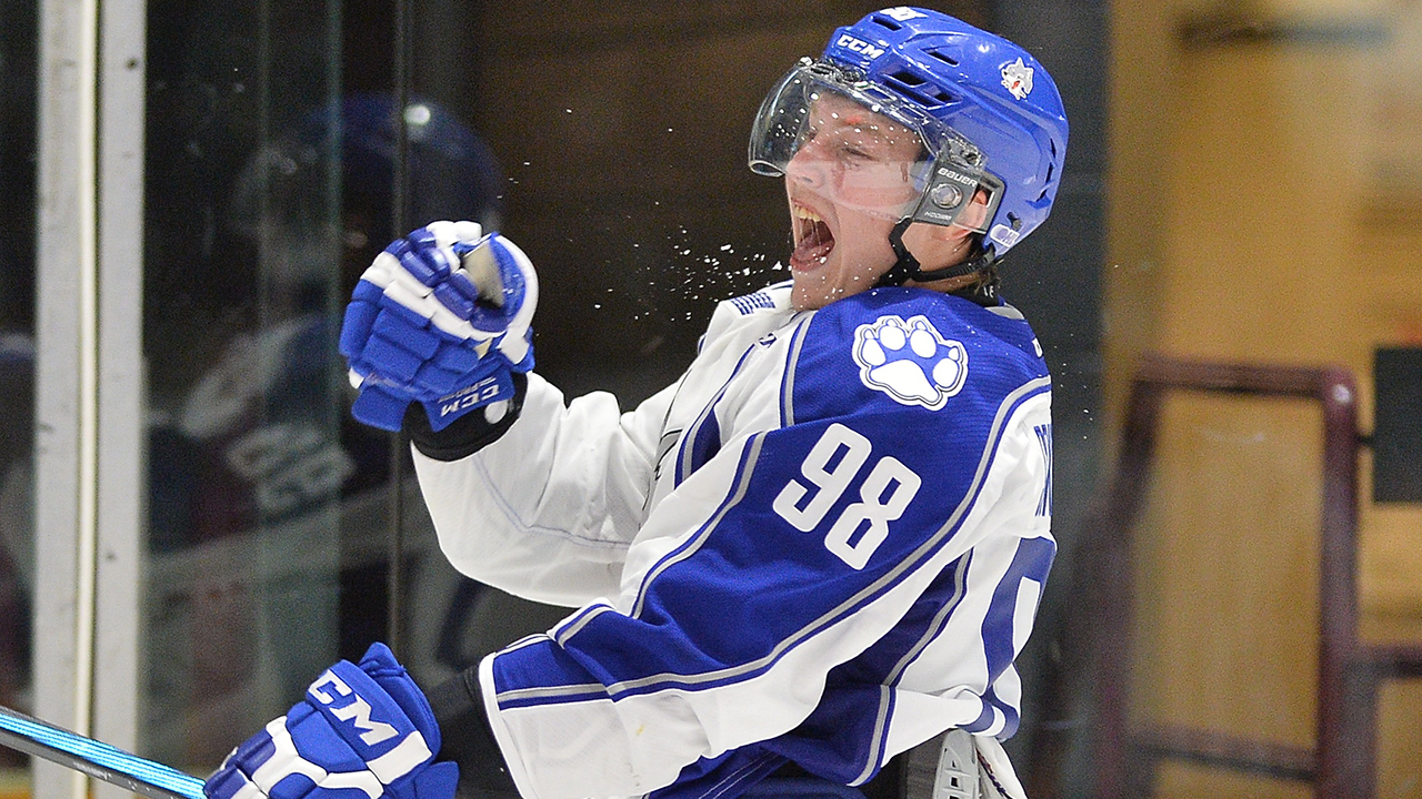 After leading the Sudbury Wolves in goals and points last season, Dmitry Sokolov is off to a hot start with five goals in six games. (Terry Wilson/OHL Images)