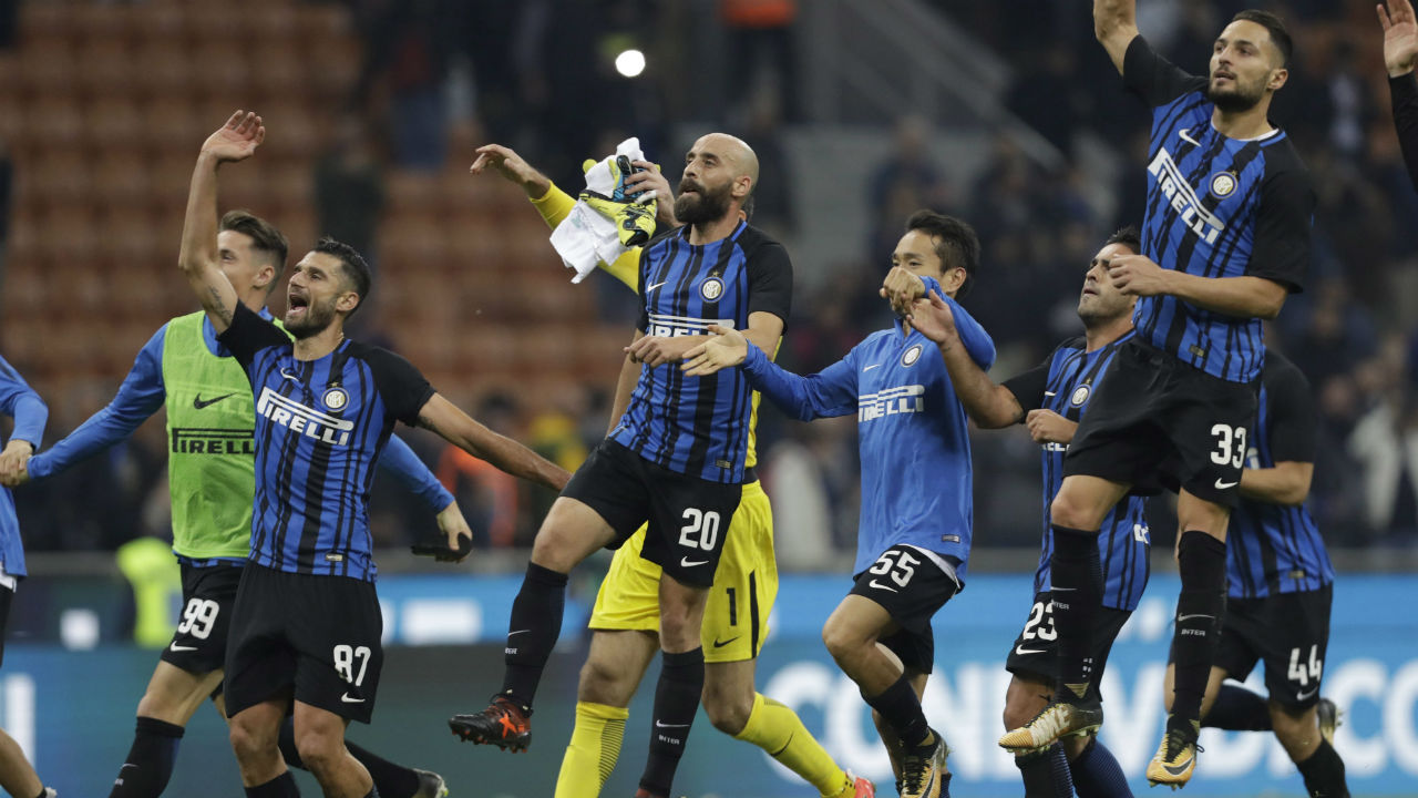 Inter beats Sampdoria to take lead at least for a night