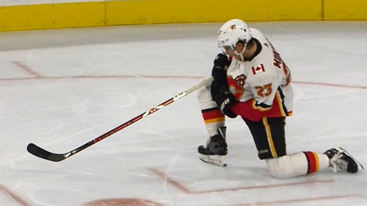 Flames' Monahan Scores Hat Trick To Bring Things Level Against Flye...