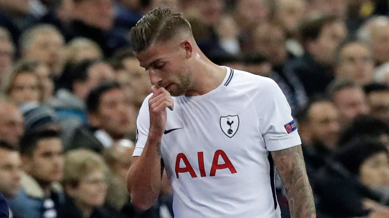 Injured Alderweireld out until February for Tottenham