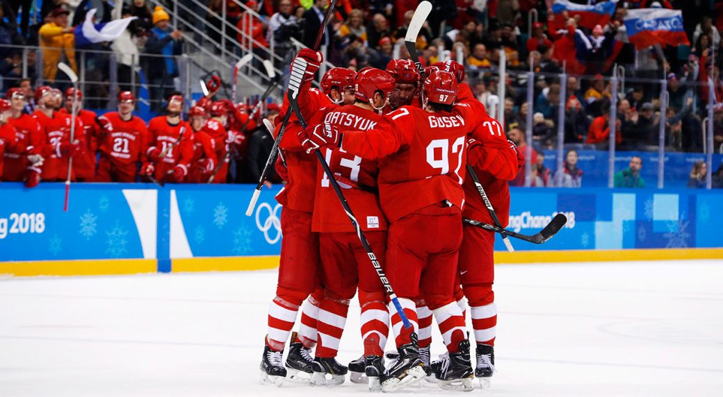 Russians top Germany in overtime for hockey gold