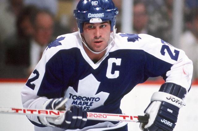 The first Maple Leaf to score 50 goals, Rick Vaive broke the mark in three straight seasons. He was captain from 1982-86.