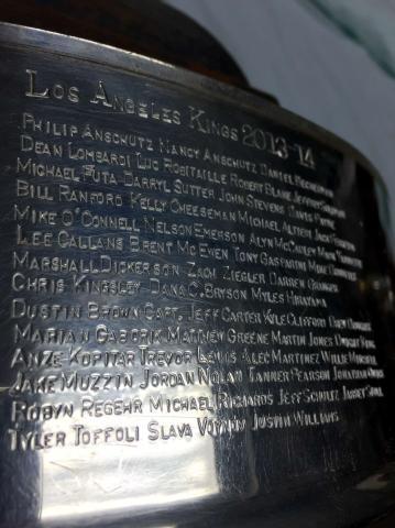 Capitals' Names Engraved On Stanley Cup