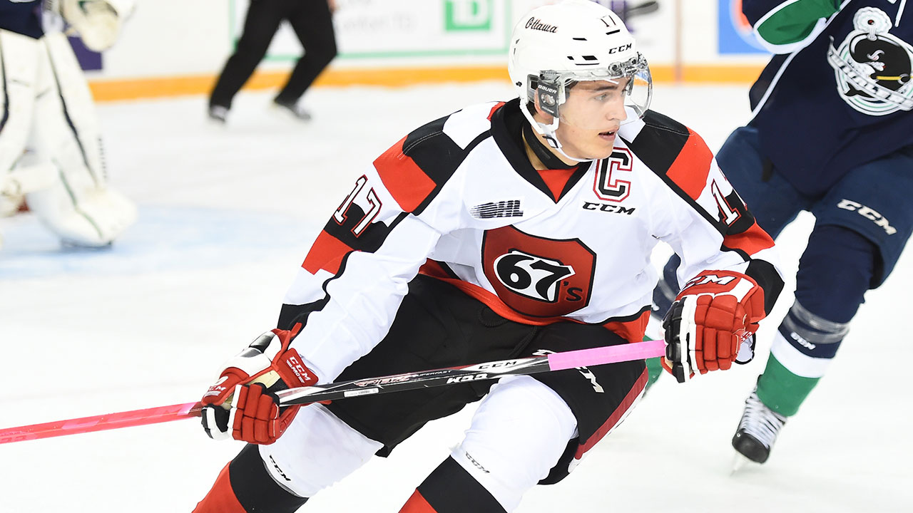 Travis Konecny; Ottawa 67's; OHL; CHL; 2015 NHL Draft; Philadelphia Flyers