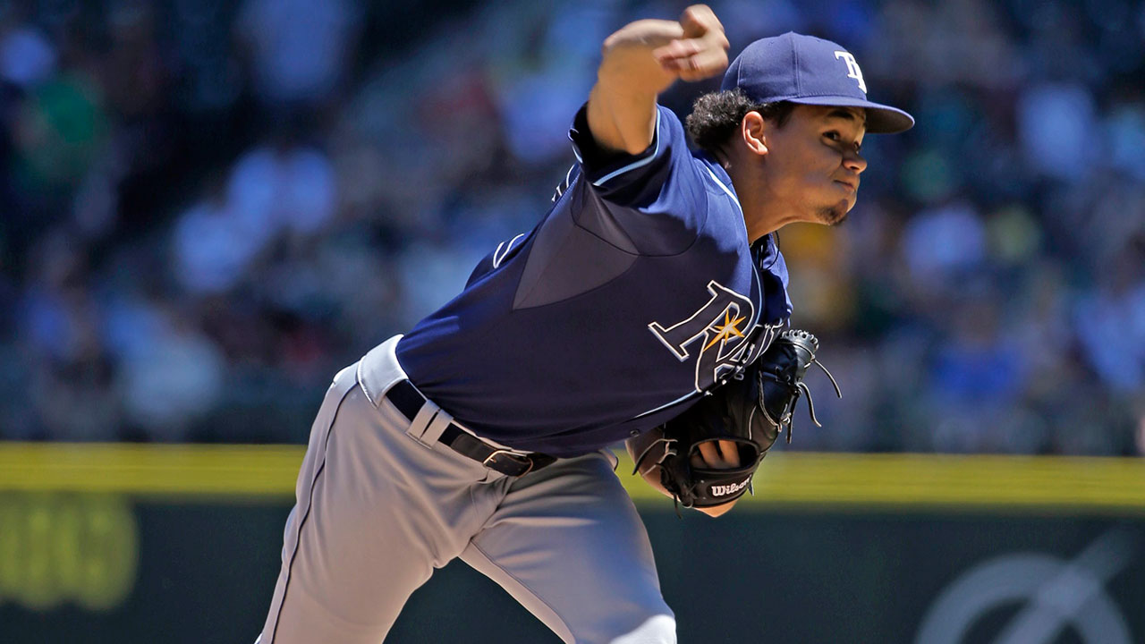 Chris Archer struck out 11 batters on Sunday. (Elaine Thompson/AP)