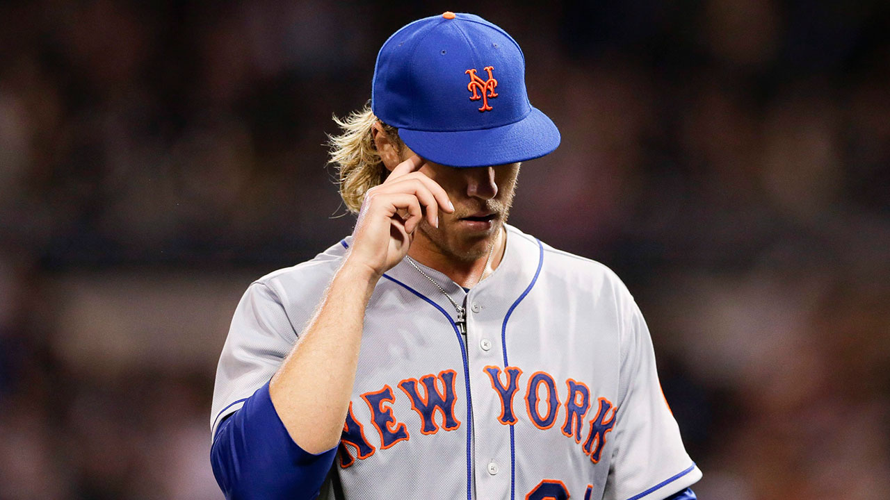 Noah Syndergaard struggled as the Tampa Bay Rays defeated the New York Mets on Saturday. (Gregory Bull/AP)
