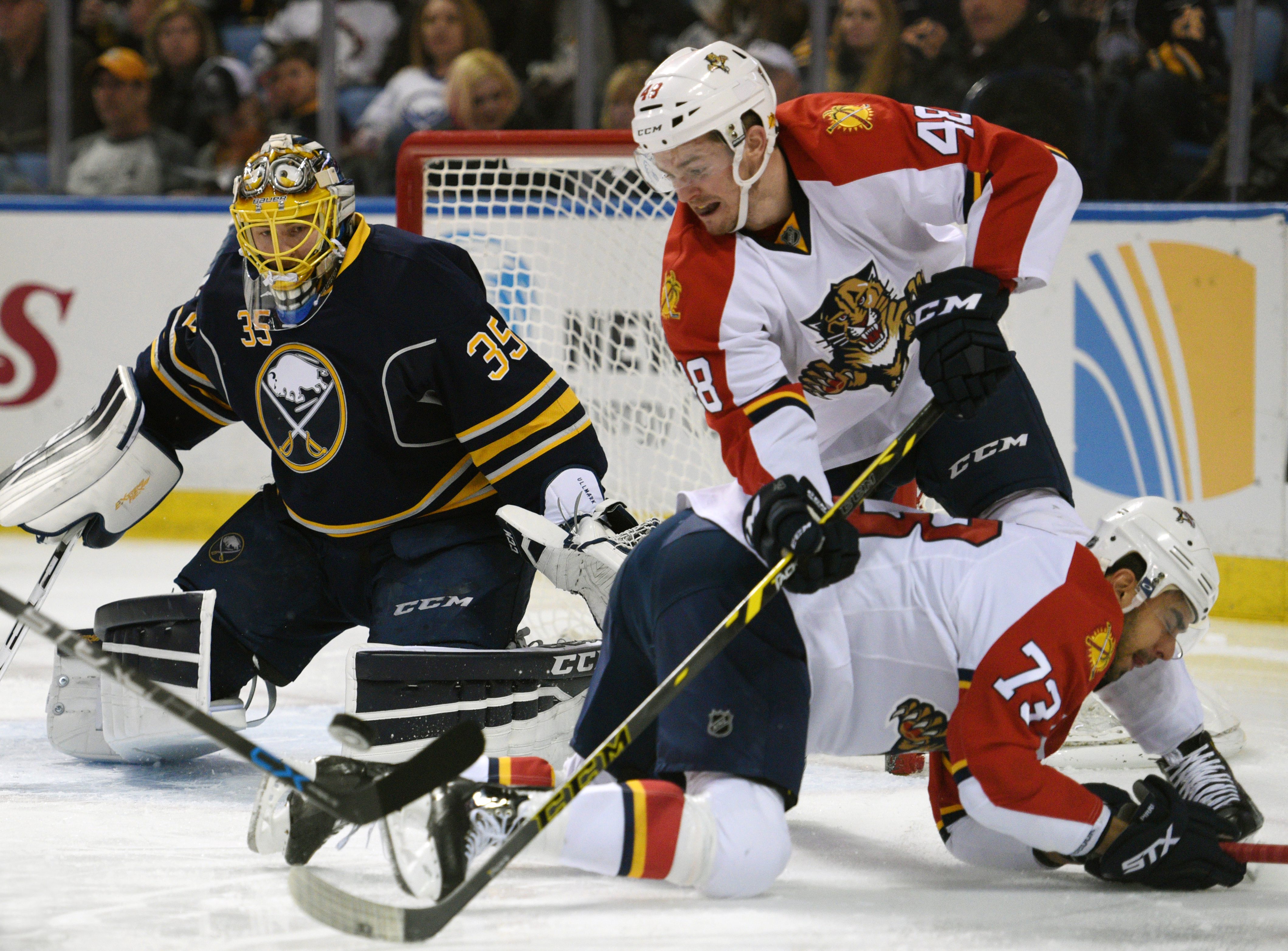 Linus Ullmark, Logan Shaw, Brandon Pirri