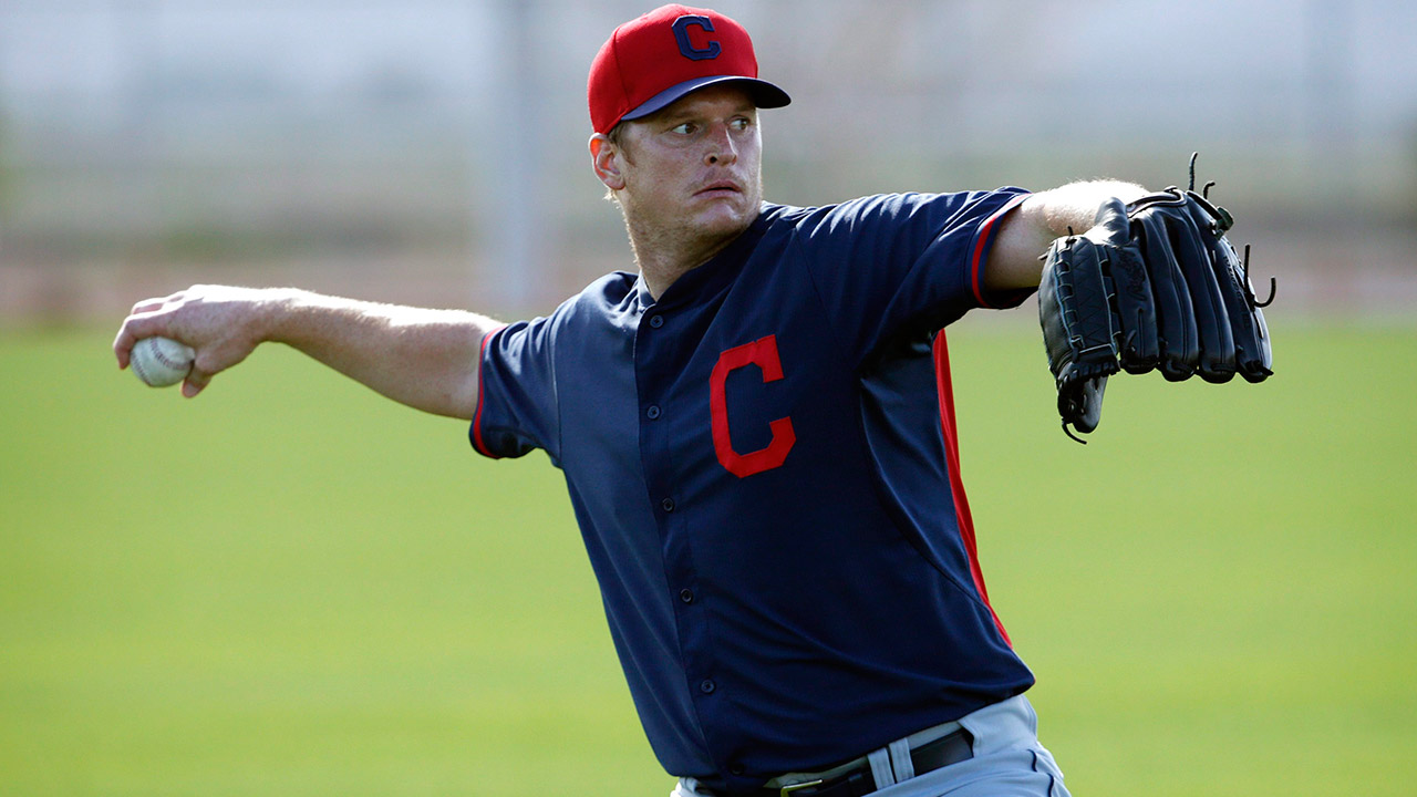 Floyd threw 13.1 innings over seven relief appearances for the Cleveland Indians after recovering from injury last year. (John Locher/AP)