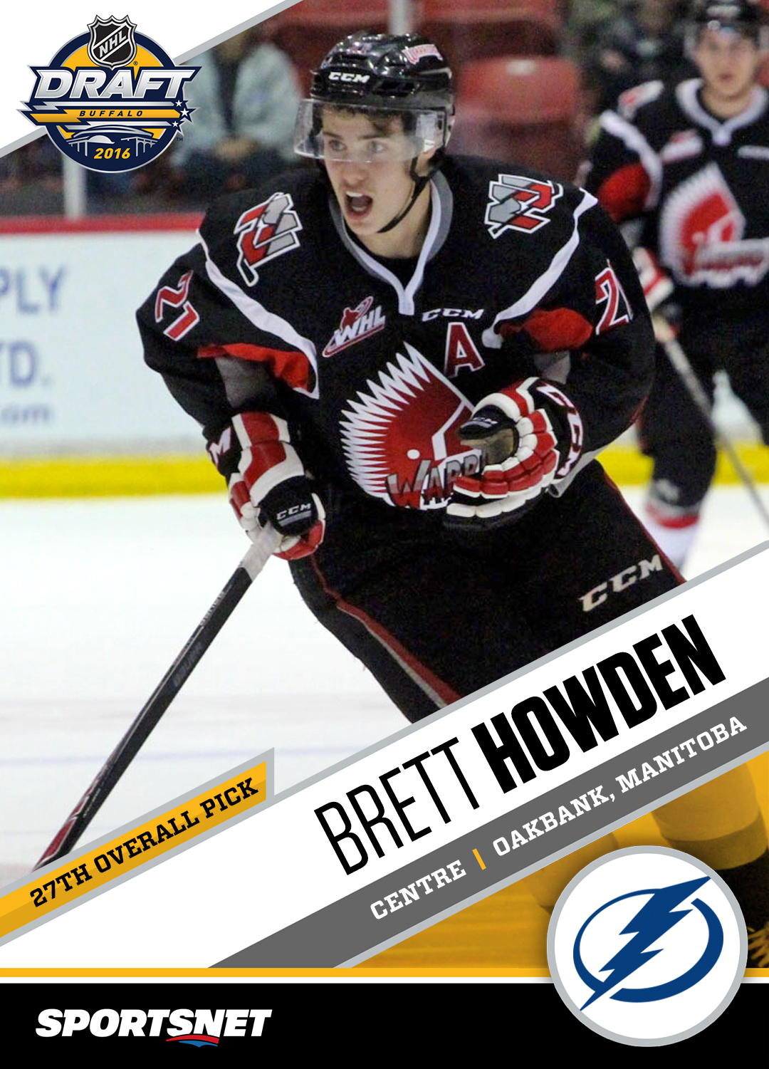 Howden Drafted By Tampa Bay - Moose Jaw Warriors