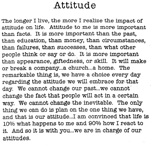 attitude