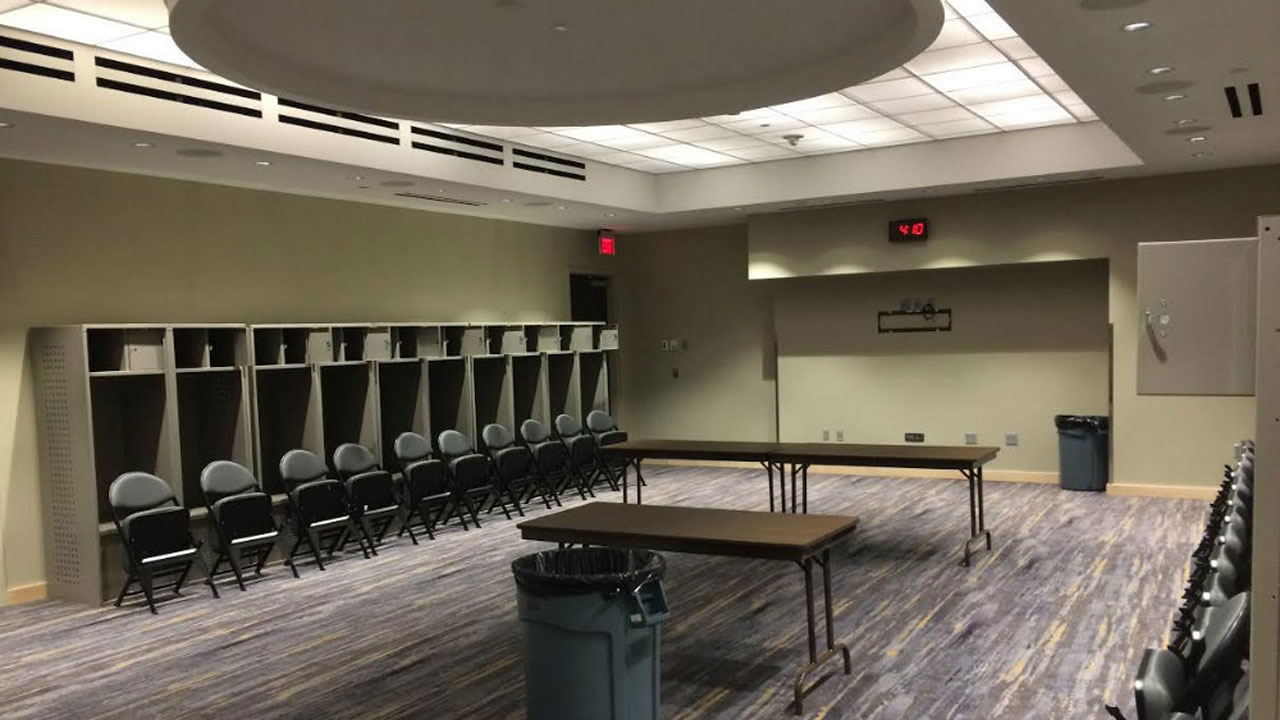 Dressing room. (Vegas Is Hockey website)