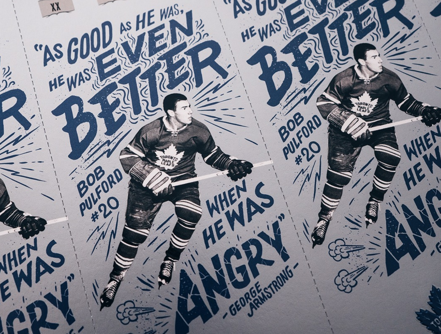 Illustration, typography and packaging for Toronto Maple Leafs