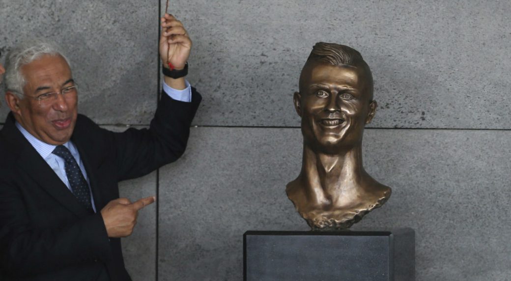 Mocked Cristiano Ronaldo statue removed from Madeira airport