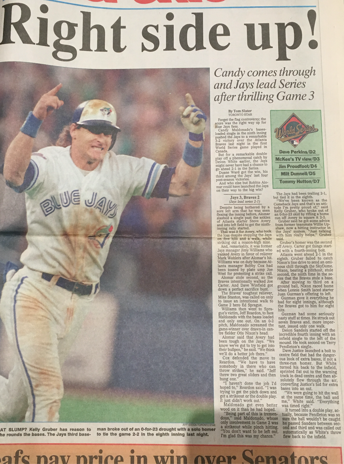 Blue Jays Time Capsule: Braves take Game 1 of '92 World Series