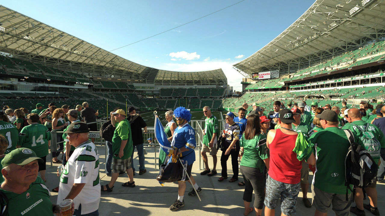 Saskatchewan Roughriders Mosaic Stadium.