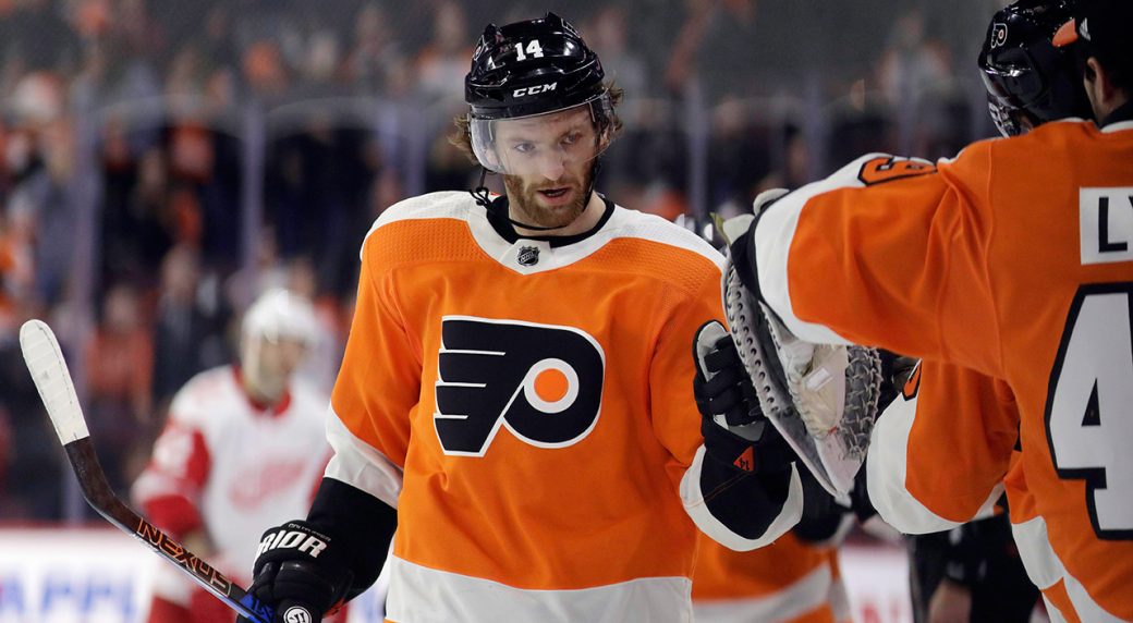 flyers sean couturier a game time decision for game 5 vs penguins couterier flyers