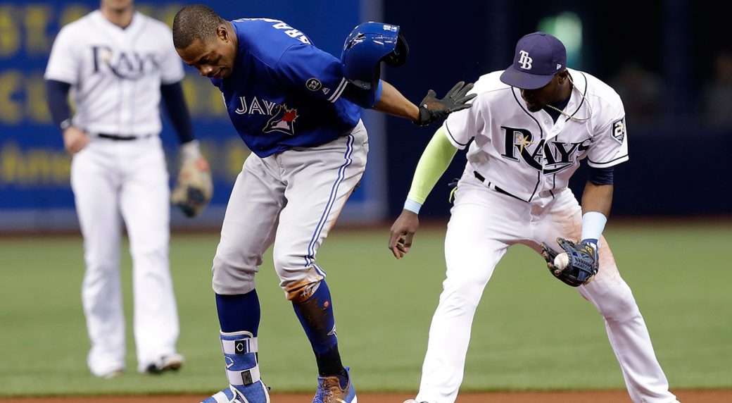 Pillar scores on wild pitch as Blue Jays nip Rays Pillar scores on wild pitch as Blue Jays nip Rays