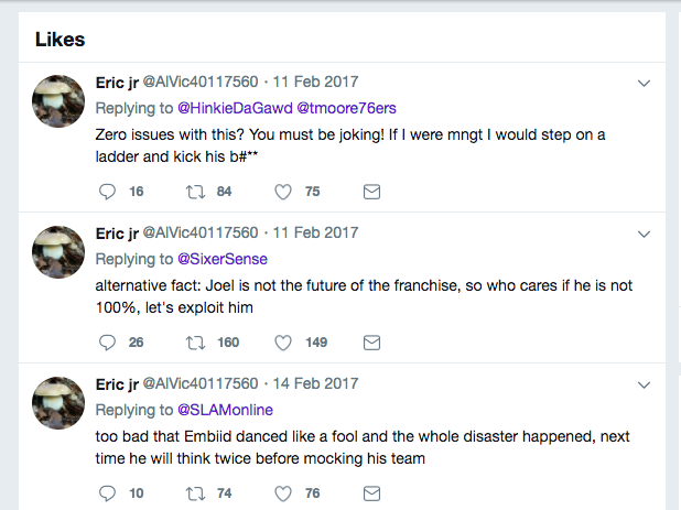 Joel Embiid Weighs In On Colangelo S Alleged Fake Twitter Accounts