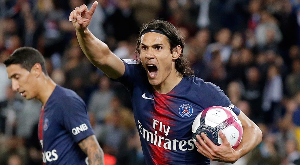 Psgs Edinson Cavani Protest For A Disallowed Goal During Their French League One Soccer Match Between Paris Saint Germain And Saint Etienne At The Parc Des Psgs Edinson Cavani Protest For A Disallowed Goal During Their French League One Soccer Match Between Paris Saint Germain And Saint Etienne At The Parc Des