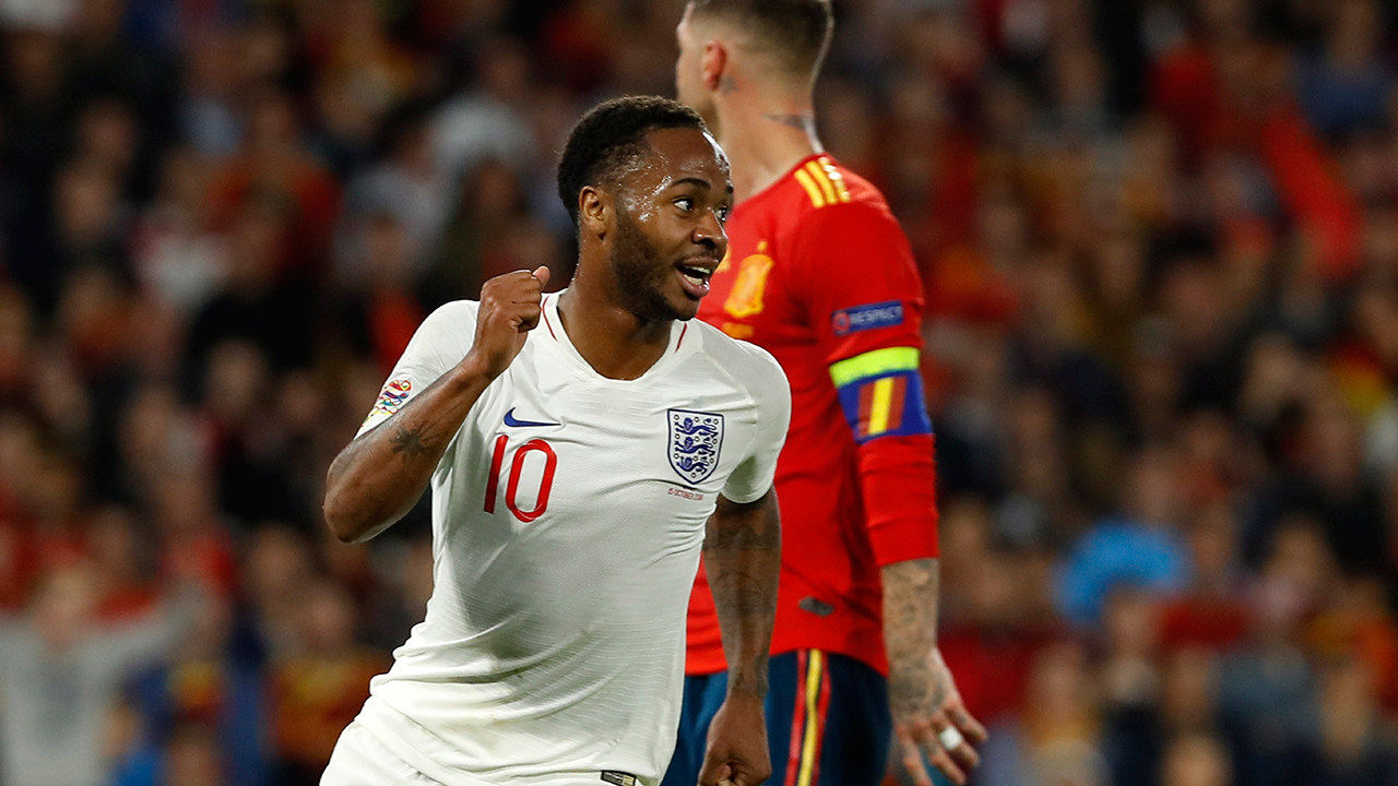 Sterling brace helps England stun Spain in UEFA Nations League