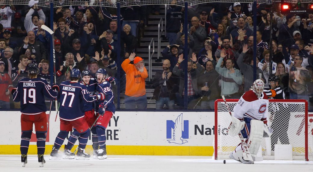 Blue Jackets jump into playoff spot with win over Canadiens | NHL