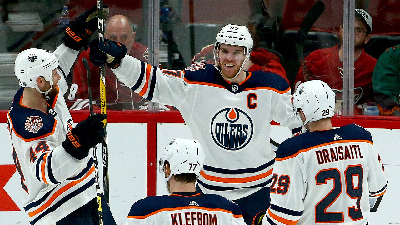 Drive-Thu In The Desert. McD Serves Up A Double As Oilers Top The 'Yotes