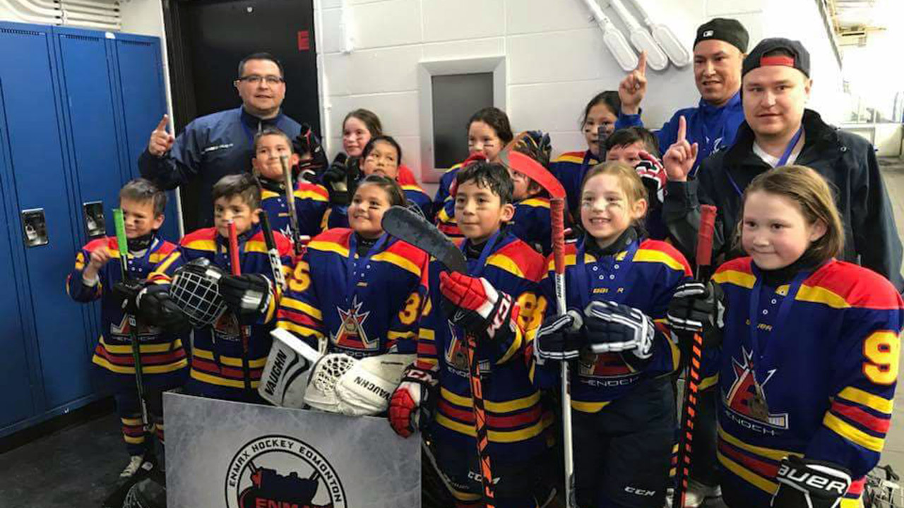 Enoch Cree Hockey Association novice Edmonton city champions